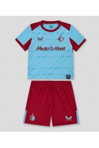 Fotbalové Dres Feyenoord Dětské Třetí Oblečení 2025-26 Krátký Rukáv (+ trenýrky)